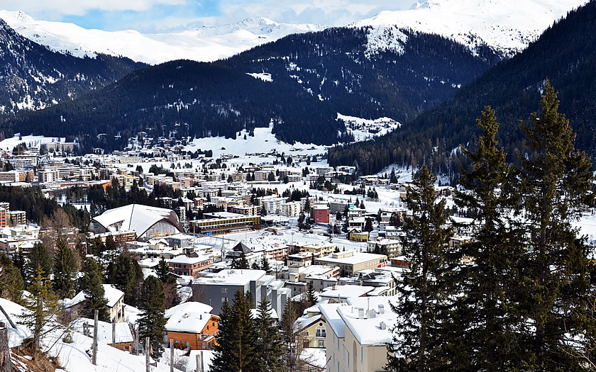 Davos Ski Resort in Switzerland