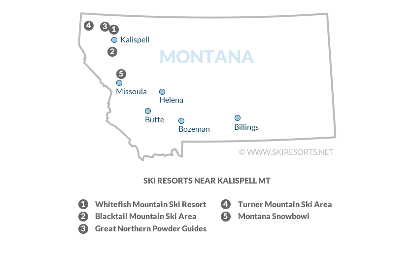 Ski areas close to Kalispell, Montana