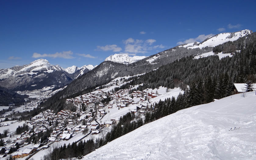 Chatel ski resort in France
