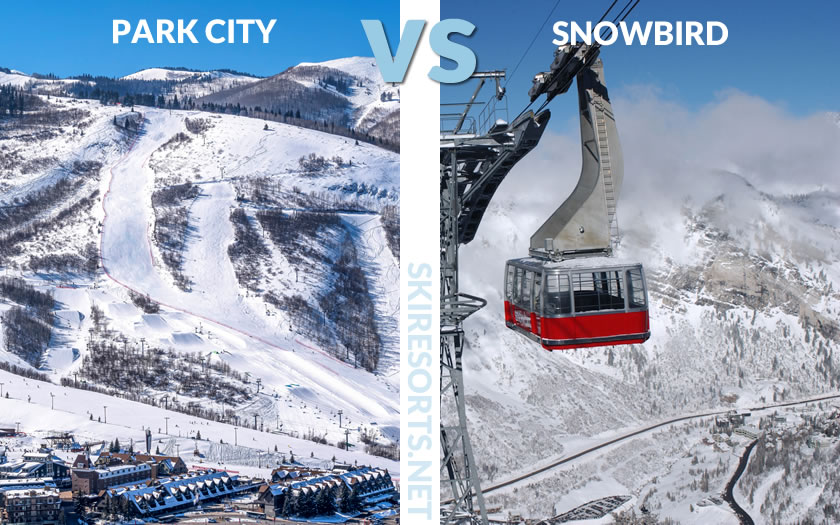 Park City ski resort comparison with Snowbird