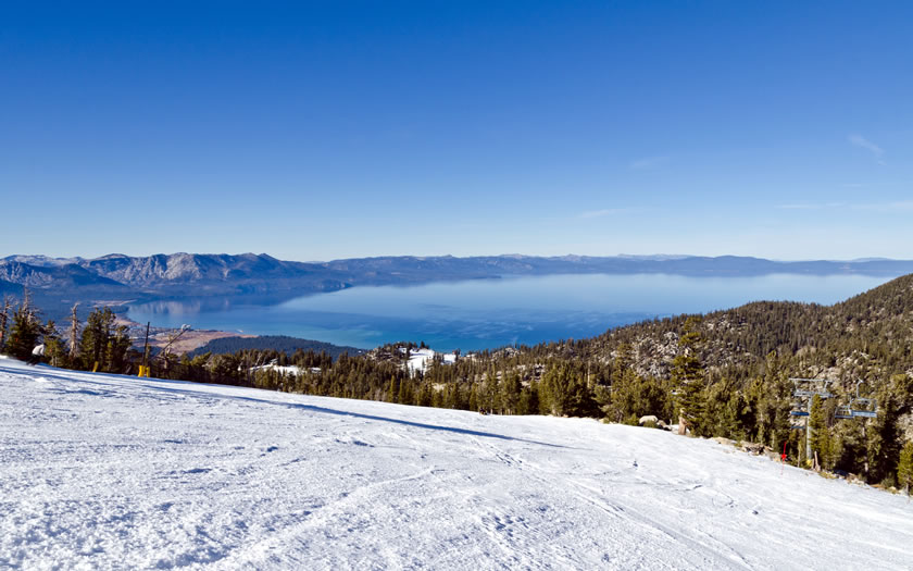 Heavenly ski resort at Lake Tahoe in California