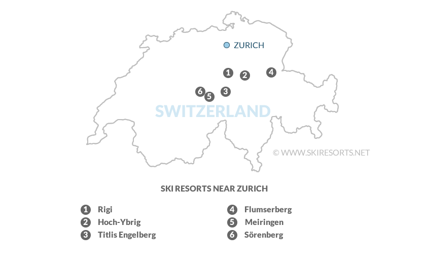 Closest skiing to Zurich in Switzerland