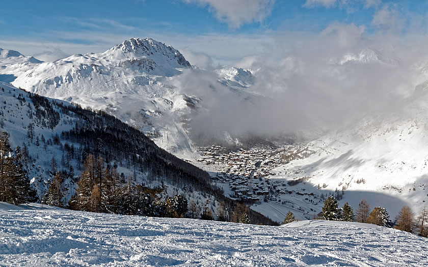 Val d'Isère ski resort, France