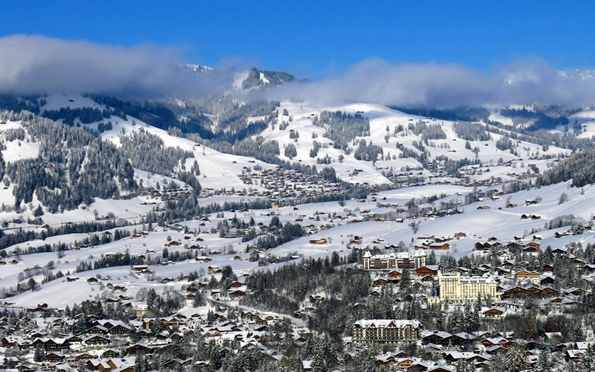 Gstaad ski resort in Switzerland