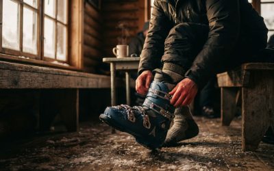 Taking off painful ski boots